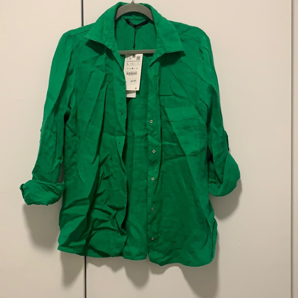 Zara Basic Linen Shirt